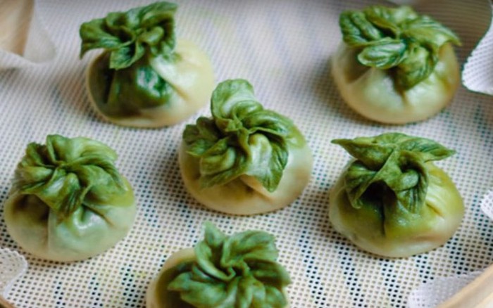 Đầu năm làm bánh bao hấp ngọc lục bảo ăn vừa ngon lại tiện lợi