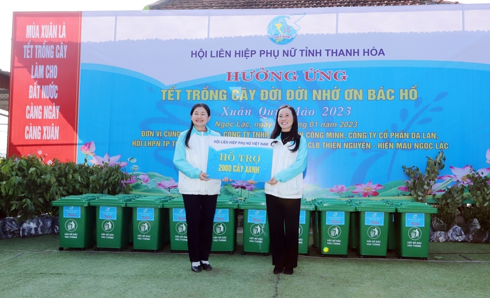 Lãnh đạo Hội LHPN Việt Nam hưởng ứng Tết trồng cây tại Thanh Hóa - Ảnh 2.
