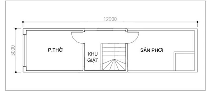 Tư vấn thiết kế nhà ống có mặt tiền 3m cho gia đình 5 người - Ảnh 3.