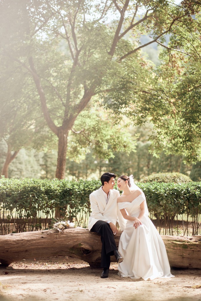 Bộ ảnh cưới đẹp như mơ tại Hàn Quốc lần đầu được Bình An - Phương Nga hé lộ - Ảnh 6.