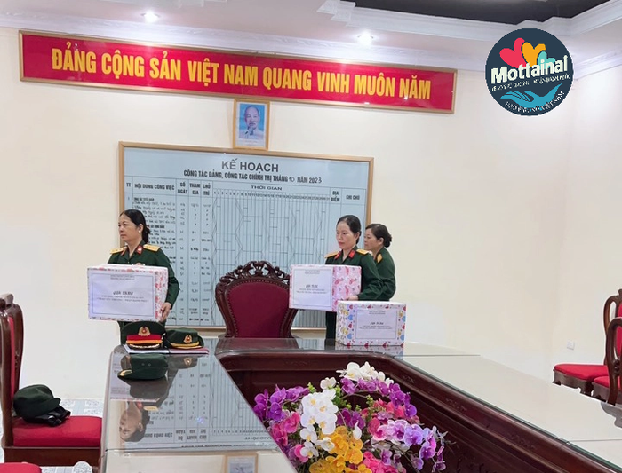 Hội Phụ nữ Lữ đoàn 249/Binh chủng Công binh ủng hộ Mottainai 2023 - Ảnh 1.