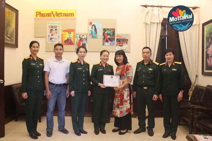 Phụ nữ Trung tâm Công nghệ xử lý Bom mìn, Bộ tư lệnh Công binh ủng hộ Mottainai 2023 - Ảnh 1.
