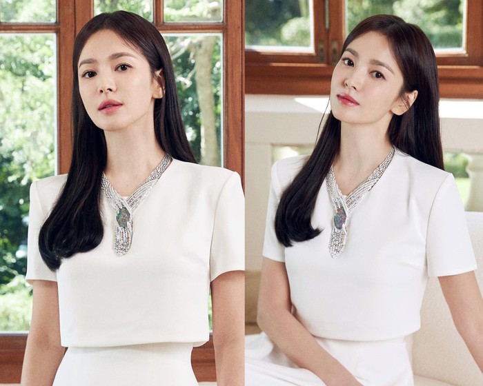 5 kiểu tóc tối màu sang trọng mà vẫn trẻ trung của Song Hye Kyo - Ảnh 1.