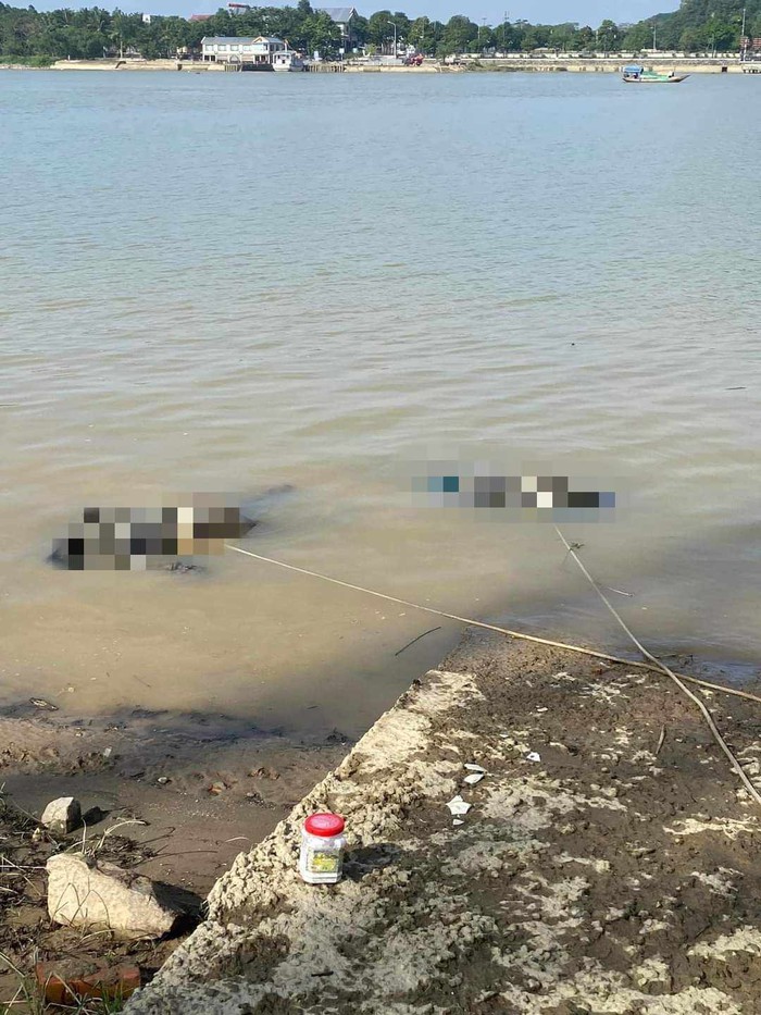 Bàng hoàng phát hiện 2 thi thể nổi trên sông Lam - Ảnh 1.