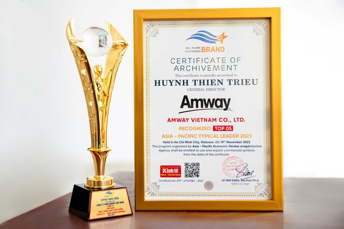 Amway Việt Nam lập cú đúp giải thưởng Thương hiệu Tiêu biểu châu Á-TBD 2023- Ảnh 1.