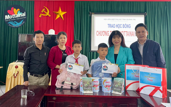5 trẻ thiệt thòi ở Quảng Trị nhận học bổng Mottainai 2023