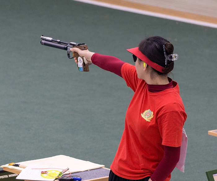 Các nữ xạ thủ tranh tài tại giải vô địch bắn súng Quốc gia 2023- Ảnh 3.