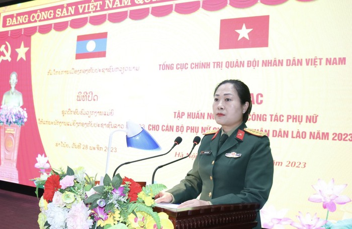 Tăng cường tình đoàn kết hữu nghị giữa phụ nữ Quân đội Việt Nam và phụ nữ Quân đội Lào- Ảnh 1.