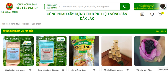 Đắk Lắk mở chợ online khơi thông đầu ra cho sản phẩm của bà con - Ảnh 1.