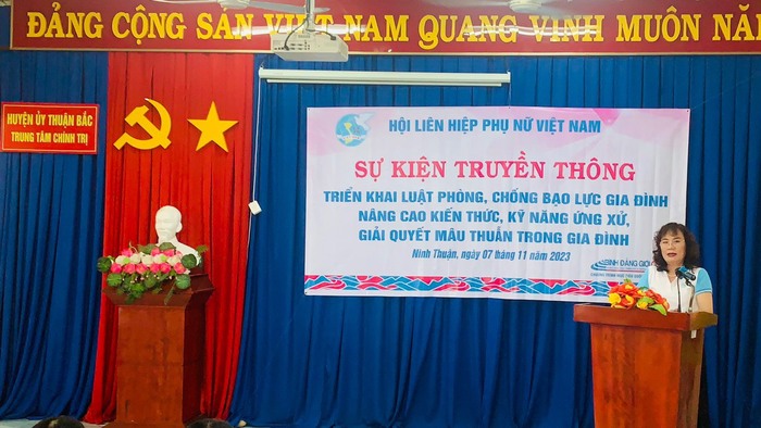 Ninh Thuận tổ chức sự kiện truyền thông tìm hiểu  Luật phòng, chống bạo lực gia đình  - Ảnh 1.