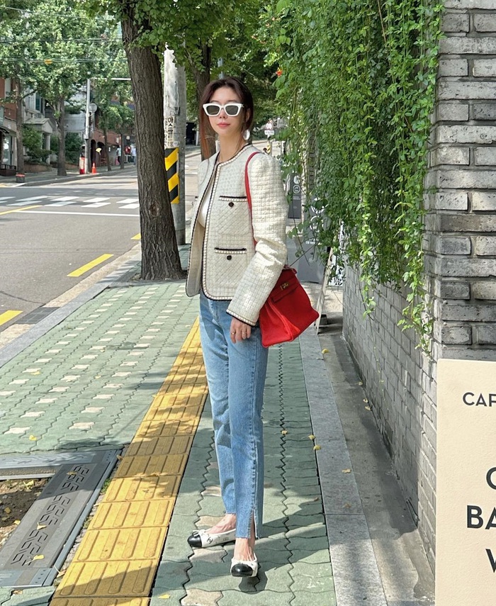 Fashion blogger người Hàn gợi ý 10 cách diện đồ vải tweed trẻ trung - Ảnh 2.