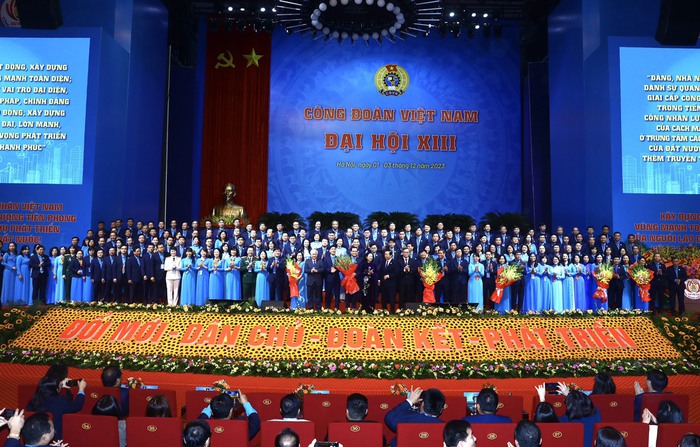Đại hội XIII Công đoàn Việt Nam nhiệm kỳ 2023-2028 thành công tốt đẹp- Ảnh 2.