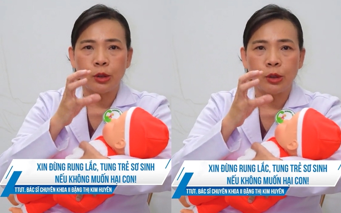 Bác sĩ chuyên khoa II Đặng Thị Kim Huyên: Yêu quý trẻ nhỏ đừng ầu ơ rung lắc mạnh, đừng tung hứng lên cao - Ảnh 2.