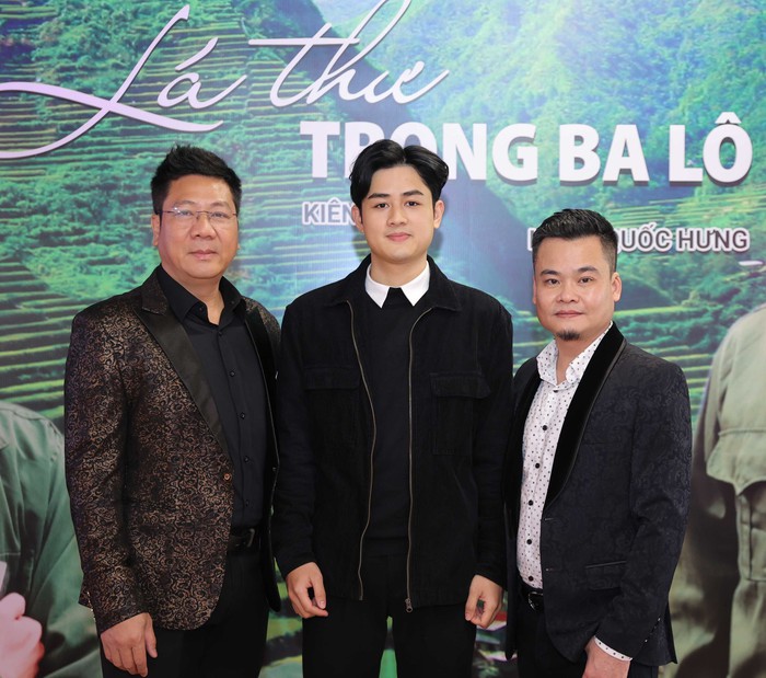 NSND Quốc Hưng, diễn viên Phan Anh và nhạc sĩ Kiên Ninh (từ trái sang)