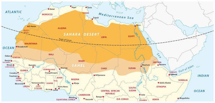 Điều gì sẽ xảy ra nếu chúng ta biến sa mạc Sahara trở thành một &quot;quả pin&quot; năng lượng Mặt Trời? - Ảnh 3.