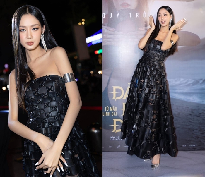 Đụng hàng 1 mẫu váy lạ lùng, 8 mỹ nhân Việt khiến netizen đau đầu không biết ai độc lạ hơn - Ảnh 4.