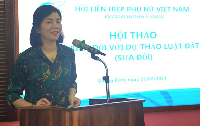 Lấy ý kiến góp ý dự thảo Luật Đất đai (sửa đổi): Quan tâm những nội dung liên quan đến quyền, nghĩa vụ của phụ nữ