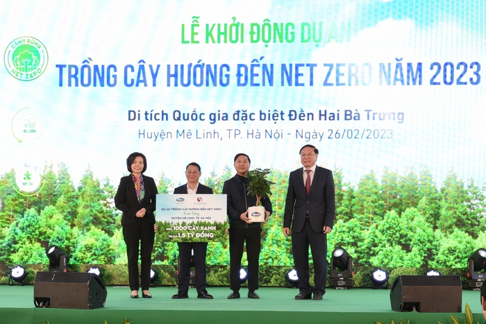Dự án trồng cây hướng đến Net Zero Carbon của Vinamilk và Bộ Tài nguyên và Môi trường chính thức khởi động tại Hà Nội  - Ảnh 1.