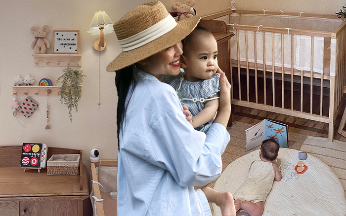 Bé 3 tháng tuổi ngủ riêng ngoan ngoãn nhờ không gian bố mẹ tự tay thiết kế