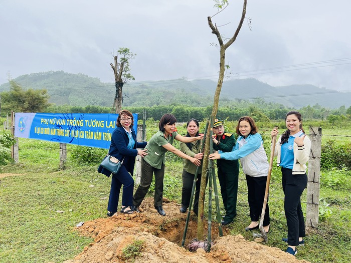 Hội LHPN tỉnh Bình Định: Trồng 150 cây lim hưởng ứng Tết trồng cây - Ảnh 2.