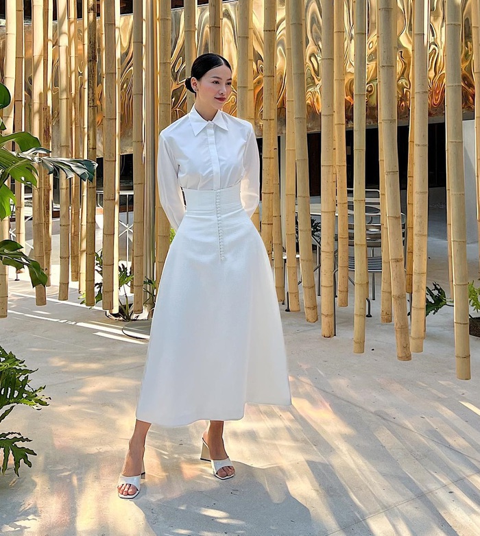 Hoa hậu Phương Khánh chuyên diện đồ trắng, nhờ &quot;biến hóa&quot; khéo mà không nhàm chán - Ảnh 7.