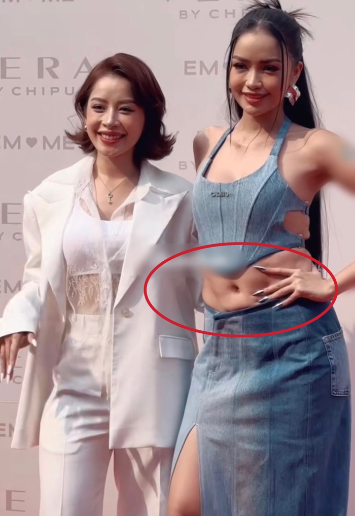 Hoa hậu Ngọc Châu gây chú ý vì vòng 2 kém thon gọn khi xuất hiện tại sự kiện - Ảnh 1.