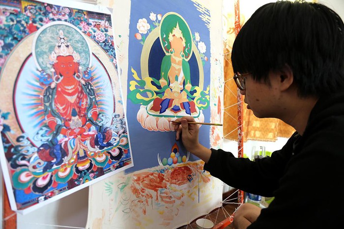 Nghệ thuật Regong: “Bông hoa trên cao nguyên Tây Tạng” - Ảnh 3.