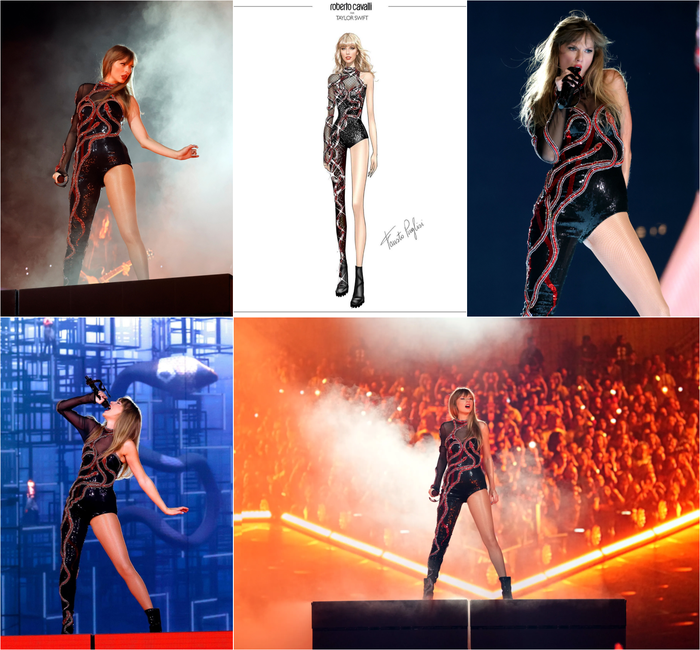 “Rắn chúa” Taylor Swift diện loạt trang phục tái hiện lại hành trình âm nhạc trên sân khấu The Eras Tour - Ảnh 5.
