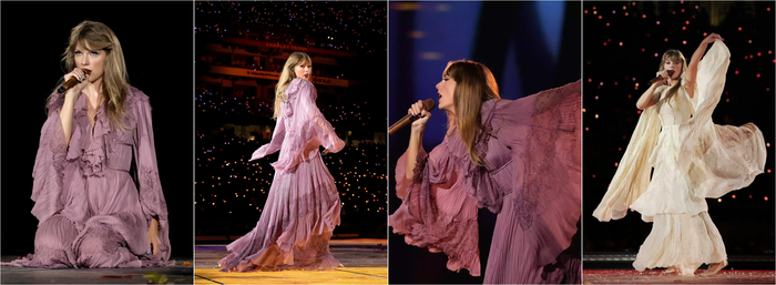 “Rắn chúa” Taylor Swift diện loạt trang phục tái hiện lại hành trình âm nhạc trên sân khấu The Eras Tour - Ảnh 10.
