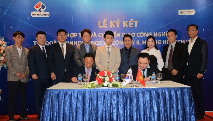 Lễ ký kết Hợp đồng hợp tác và Chuyển giao công nghệ giữa Công ty Cổ phần Tập đoàn đầu tư WIN HOLDINGS - Việt Nam và Công ty Cổ phần ILHEUNG HI-TECH – Hàn Quốc - Ảnh 1.