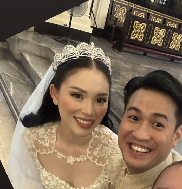 Cận nhan sắc Linh Rin và biểu cảm hạnh phúc của Phillip Nguyễn trong ngày cưới  - Ảnh 1.