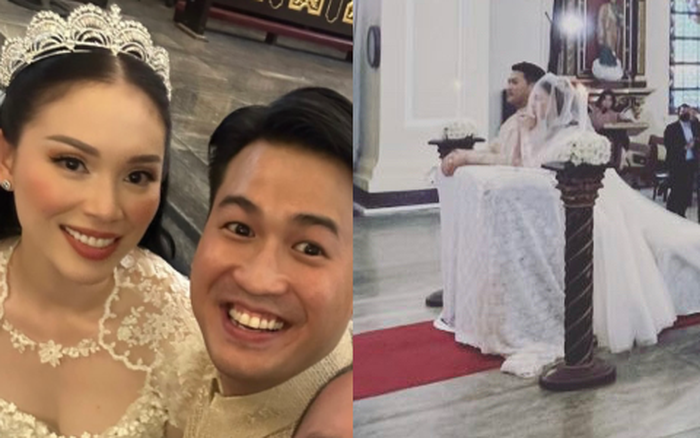 Cận nhan sắc Linh Rin và biểu cảm hạnh phúc của Phillip Nguyễn trong ngày cưới 