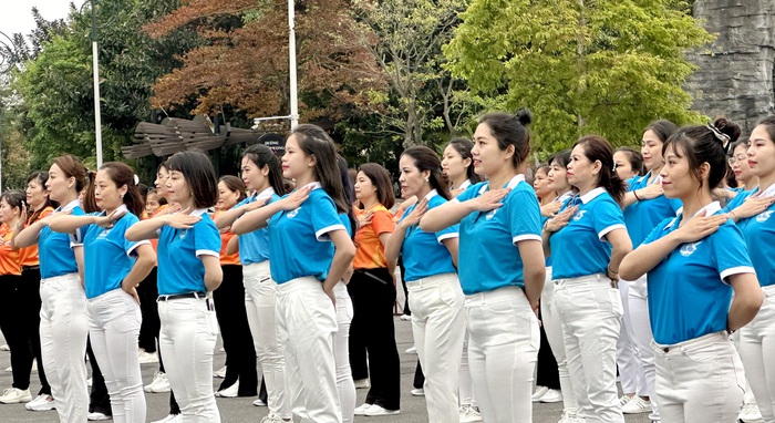 Phát động Hội thi Dân vũ và thể dục thể thao phụ nữ toàn quốc năm 2023: Phụ nữ Việt Nam khỏe, đẹp - Ảnh 4.