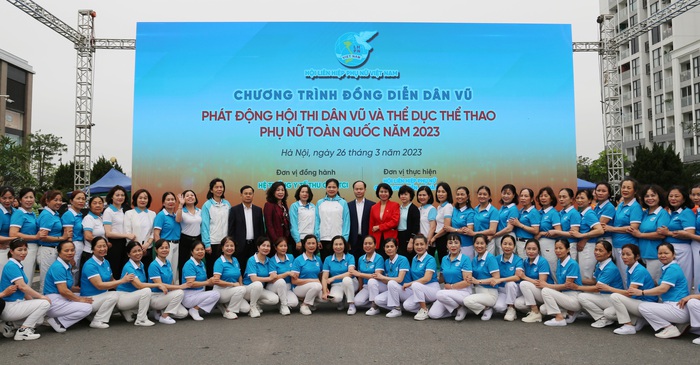 Phát động Hội thi Dân vũ và thể dục thể thao phụ nữ toàn quốc năm 2023: Phụ nữ Việt Nam khỏe, đẹp - Ảnh 7.