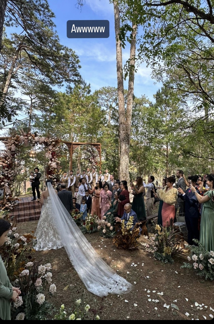Kathy Uyên và chồng doanh nhân xúc động trong đám cưới lãng mạn tại Đà Lạt  - Ảnh 4.