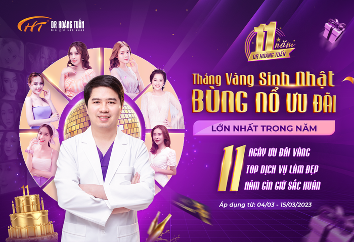 Top dịch vụ thẩm mỹ giá cực sốc nhân dịp sinh nhật 11 năm Dr Hoàng Tuấn - Ảnh 1.