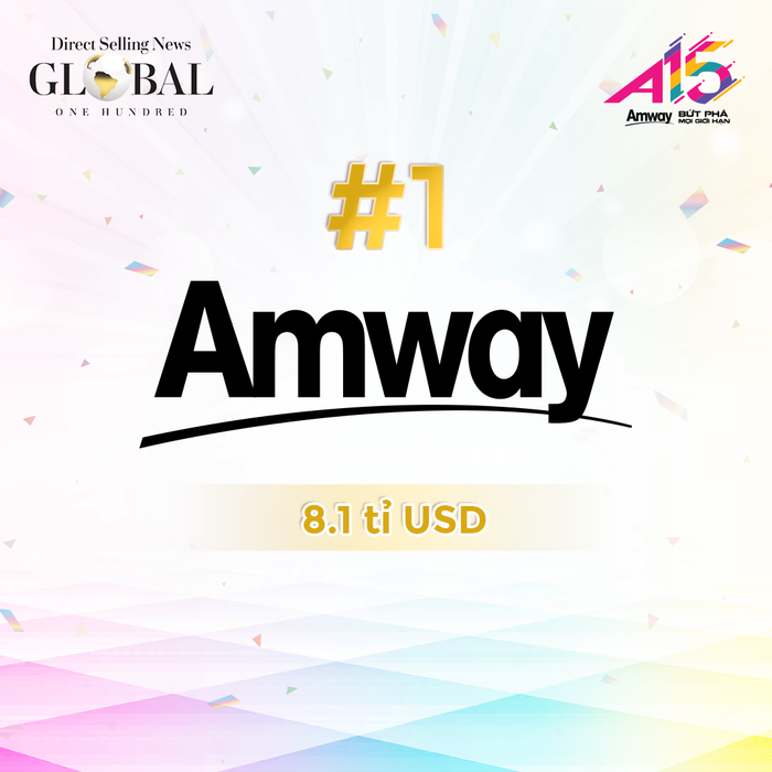 Tập đoàn Amway 11 năm liên tiếp dẫn đầu ngành bán hàng trực tiếp - Ảnh 1.