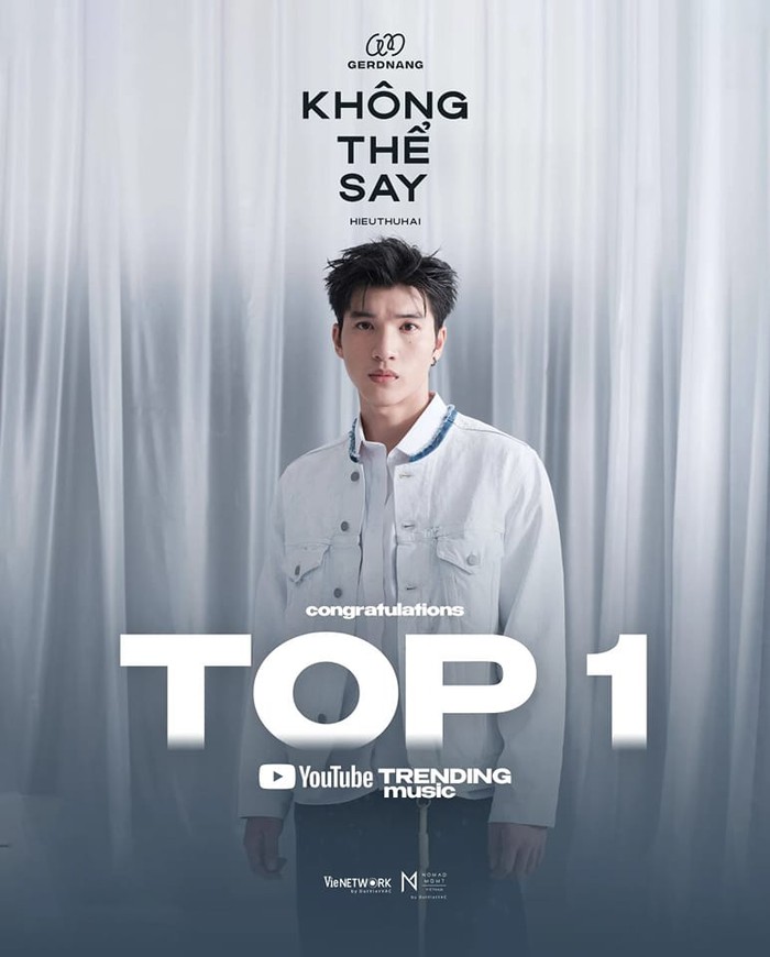 HIEUTHUHAI vượt Đông Nhi và 2 idol Kpop nắm giữ top 1 BXH Thịnh hành Âm nhạc của YouTube - Ảnh 3.