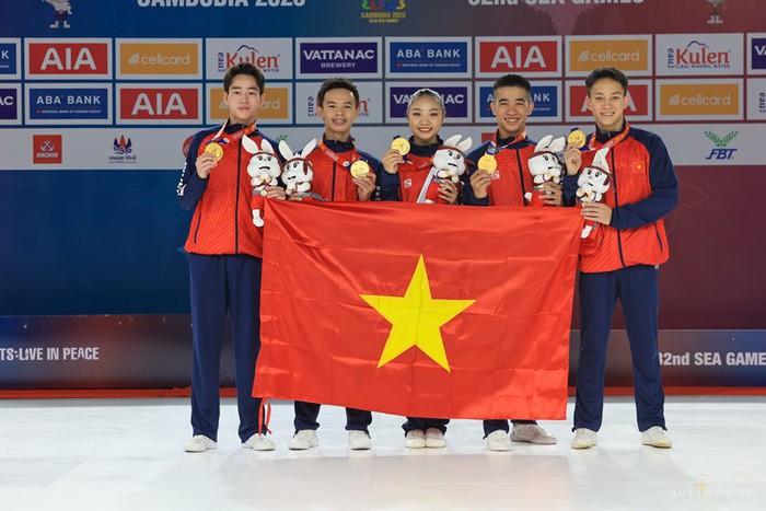 SEA Games 32: Các nữ vận động viên Aerobic, Xe đạp, Đua thuyền đoạt huy chương Vàng cho đoàn Việt Nam - Ảnh 2.