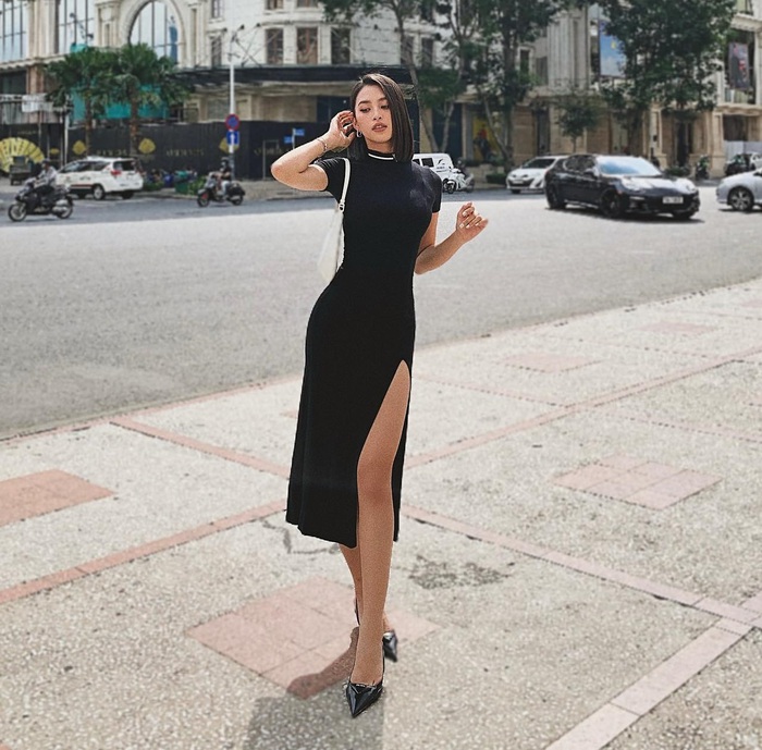 Hoa hậu Tiểu Vy thăng hạng phong cách nhờ chăm diện đồ tối giản - Ảnh 9.