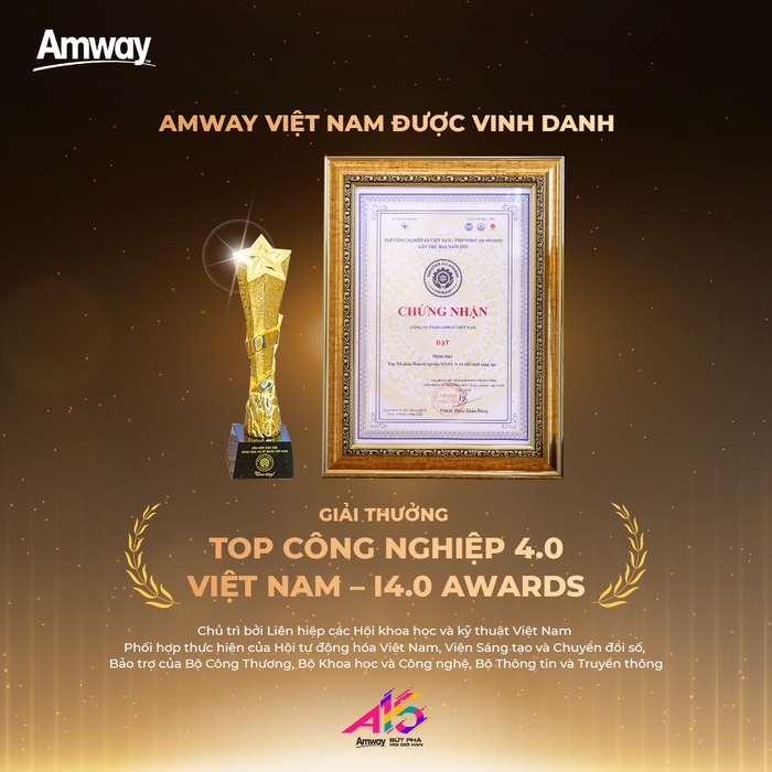 Amway Việt Nam vinh dự nhận giải thưởng Top Công nghiệp 4.0 Việt Nam – I4.0 Awards - Ảnh 1.