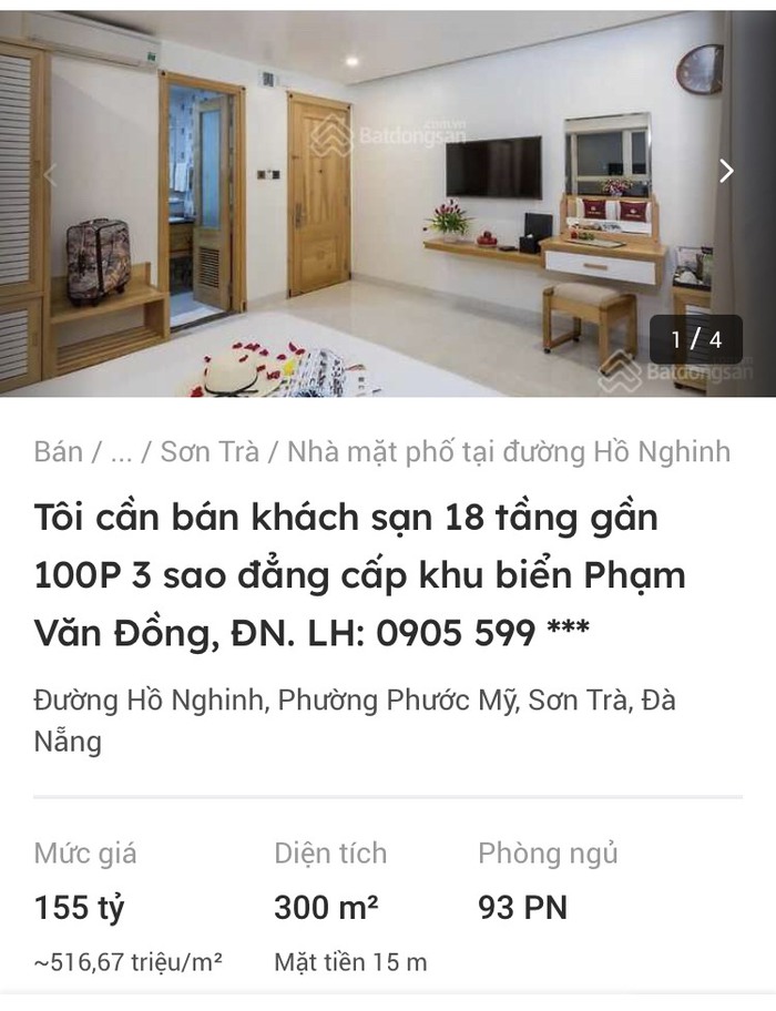 Những khách sạn trăm tỉ được rao bán