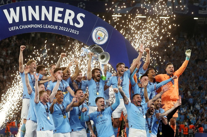 Manchester City lần đầu có chức vô địch Champions League sau khi đánh bại Inter Milan ở trận chung kết