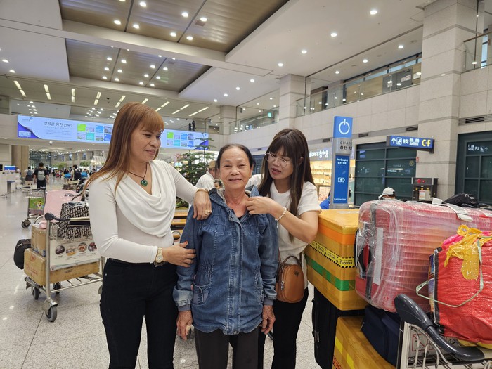 Niềm vui hội ngộ cùng gia đình của các cô dâu Việt trên đất nước Hàn Quốc - Ảnh 4.