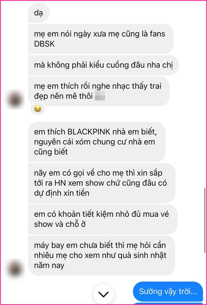 Người mẹ 8x chuyển thẳng 13 triệu để con được xem BLACKPINK tại Hà Nội và lời dặn dò đằng sau - Ảnh 3.