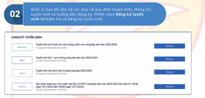 Hà Nội: Bắt đầu đăng ký tuyển sinh trực tuyến vào lớp 1 từ 00 giờ 00 ngày 1/7/2023 - Ảnh 3.