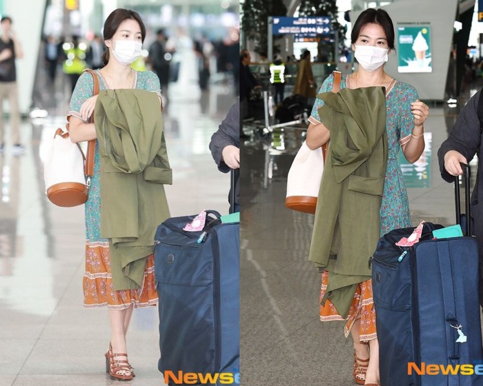 Style diện váy mùa hè trẻ trung của Song Hye Kyo - Ảnh 3.