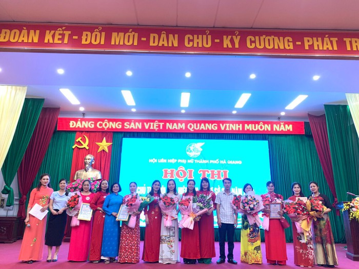 Hà Giang: 8/11 huyện, thành phố đã tổ chức Hội thi Chủ tịch Hội LHPN cơ sở giỏi - Ảnh 3.