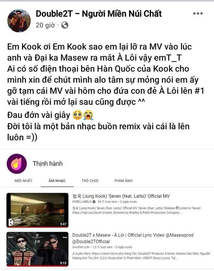 Thí sinh Rap Việt vượt Hậu Hoàng trên Top trending YouTube, chỉ chịu thua trước Jungkook - Ảnh 3.