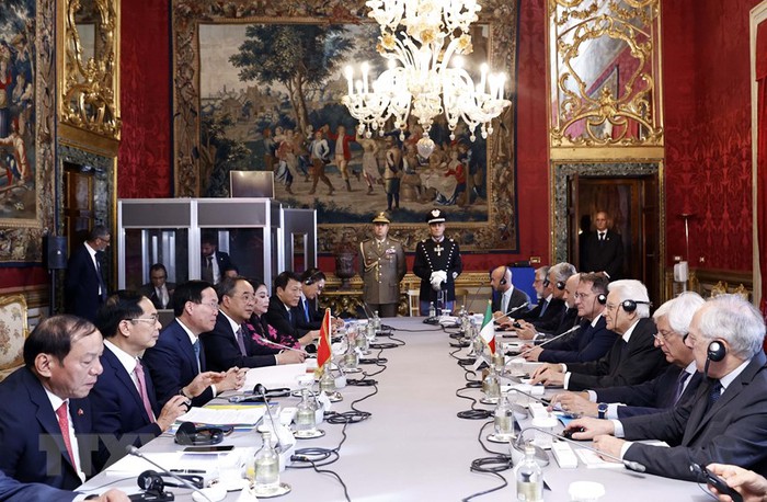 Chủ tịch nước Võ Văn Thưởng và Phu nhân thăm cấp Nhà nước tới Cộng hòa Italy - Ảnh 5.
